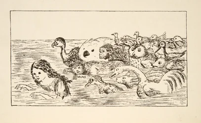 Alice Swimming in the Pool of Tears